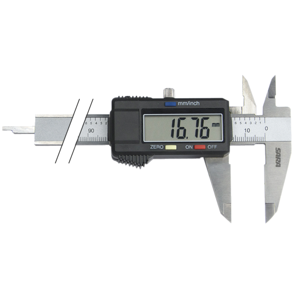 Digital calliper gauge 150mm (0,01mm/0,0005") for left-handed users